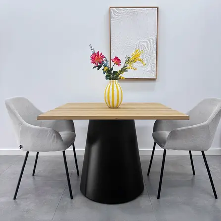 Säulengestell Metall (groß) - schwarz - 60 cm - 72 cm hoch - Zentrales Esstischgestell (Säulenfuß / Mittelfuß) aus beschichtetem Stahl Säulengestell Metall (groß) - schwarz - 60 cm - 72 cm hoch - Zentrales Esstischgestell (Säulenfuß / Mittelfuß) aus beschichtetem Stahl