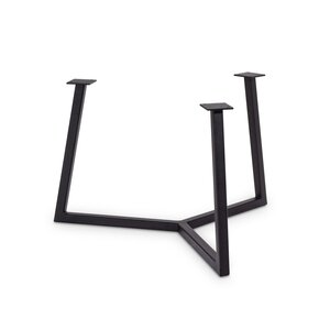 Dreibein-Couchtischgestell Metall - schwarz - 2x2 cm