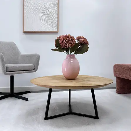 Dreibein-Couchtischgestell Metall - 2x2 cm - 49,5x42,9x31 / 63,5x54,9x38 cm - Sofa-/Wohnzimmer-Tischgestell (Tischfuß) aus beschichtetem Stahl