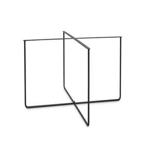 Kreuz-Couchtischgestell Metall - schwarz - 1 cm (rund) - 38 cm hoch