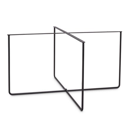 Kreuz-Couchtischgestell Metall - 1 cm (rund) - 53 oder 73 cm - 38 cm hoch - Sofa-/Wohnzimmer-Tischgestell (Tischfuß) aus beschichtetem Stahl