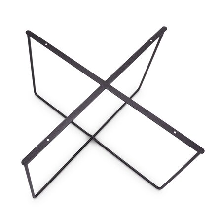 Kreuz-Couchtischgestell Metall - 1 cm (rund) - 53 oder 73 cm - 38 cm hoch - Sofa-/Wohnzimmer-Tischgestell (Tischfuß) aus beschichtetem Stahl
