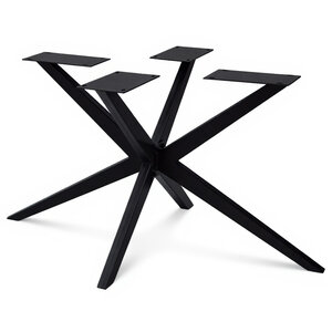 Spider-Tischgestell Metall - schwarz - schräg - 90x140 cm - 72 cm hoch Spider-Tischgestell Metall - schwarz - schräg - 90x140 cm - 72 cm hoch