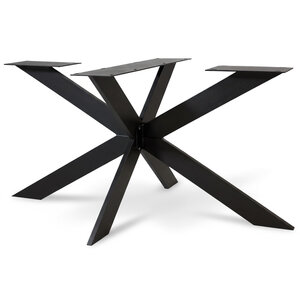 Spider-Tischgestell Metall - schwarz - 3x15 cm - 90x180 cm - 72 cm hoch Spider-Tischgestell Metall - schwarz - 3x15 cm - 90x180 cm - 72 cm hoch