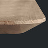 Tischplatte Eiche mit runden Ecken und Schweizer Kante massiv - 3 cm (30 mm) dick - Eichenholz rustikal (B/C) - Massivholz, verleimt - HF 8-12%