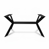 X-Bein-Tischgestell Metall - schwarz - 2x10 cm - 90x155 cm (Breite x Länge) - 72 cm hoch - Zentrales Esstischgestell (Tischfuß) aus beschichtetem Stahl