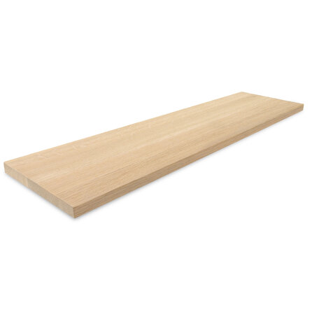 Fensterbank Eiche massiv - nach Maß - 2 cm (20 mm) dick - Eichenholz A-Qualität (A/B) - verleimtes Massivholz - HF 8-12% Fensterbank Eiche massiv - nach Maß - 2 cm (20 mm) dick - Eichenholz A-Qualität (A/B) - verleimtes Massivholz - HF 8-12%