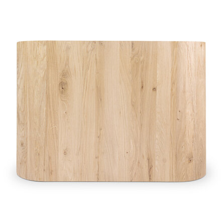 Eichen Säulengestell - Länge: 105 cm - Breite: 45  - 71 cm hoch - Zentrales Esstischgestell (Säulenfuß / Mittelfuß) aus Eichenholz Rustikal (B/C) - HF 12%