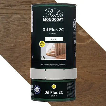 Rubio Monocoat Öl - 1,3 Liter - 2-Komponenten-Öl (A+B) - für den Innenbereich