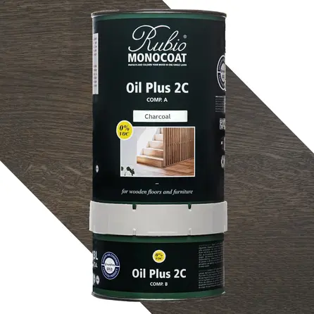 Rubio Monocoat Öl - 1,3 Liter - 2-Komponenten-Öl (A+B) - für den Innenbereich