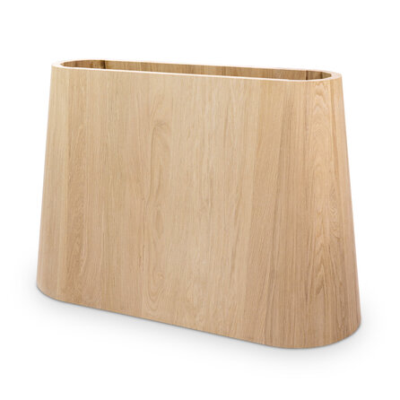 Eichen Säulengestell konisch - Länge: 105 cm - Breite: 25-45 - 71 cm hoch - Zentrales Esstischgestell (Säulenfuß / Mittelfuß) aus Eichenholz A-Qualität (A/B) - HF 12%