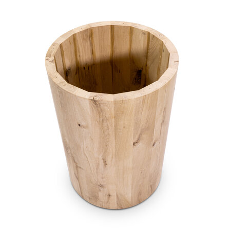 Säulenfuß Eichen (Set) - 40 cm - 71 cm hoch - Säulenform Esstischbeine aus Eichenholz Rustikal (B/C) - HF 12%