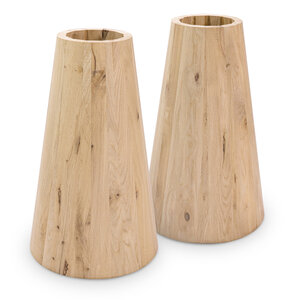 Kegelfuß Eichen (Set) - 25-45 cm - 71 cm hoch - rustikal