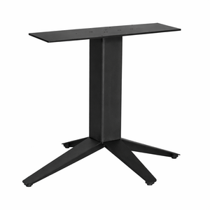 4-Fuß-Tischgestell Metall - schwarz - 12x12 cm - 76x120 - 72 cm hoch