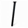 Schräge Metall-Tischbeine schwarz - 2er-Set - Twist-Profil 4x4 cm - 76 cm breit - 72 cm hoch - Esstischbeine aus pulverbeschichtetem Stahl, RAL 9005