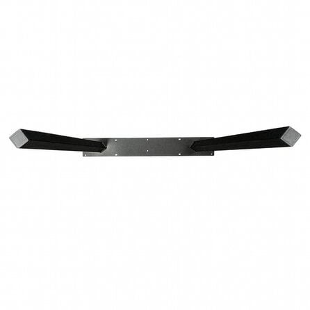 Schräge Metall-Tischbeine schwarz - 2er-Set - Twist-Profil 4x4 cm - 76 cm breit - 72 cm hoch - Esstischbeine aus pulverbeschichtetem Stahl, RAL 9005