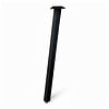 Schräge Metall-Tischbeine schwarz - 2er-Set - Twist-Profil 5x5 cm - 76 cm breit - 72 cm hoch - Esstischbeine aus pulverbeschichtetem Stahl, RAL 9005