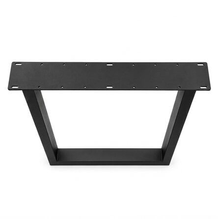 Metall-Tischbeine in U-Form schwarz -2er-Set - Profil 4x10 cm - 76 cm breit - 72 cm hoch - Tischkufen aus pulverbeschichtetem Stahl, RAL 9005