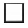 Metall-Tischbeine in U-Form schwarz -2er-Set - Profil 4x8 cm - 76 cm breit - 72 cm hoch - Tischkufen aus pulverbeschichtetem Stahl, RAL 9005