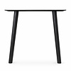 Schräge Metall-Tischbeine schwarz - 2er-Set - Rundprofil Ø 5 cm - cm - 70 cm breit - 71 cm hoch - Esstischbeine aus pulverbeschichtetem Stahl, RAL 9005