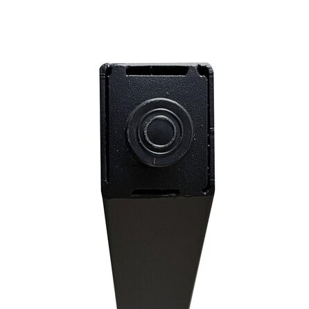 Metall-Tischbeine in Scherenform schwarz -2er-Set - Profil 4x4 cm - 78 cm breit - 72 cm hoch - X/Y-Esstischbeine aus pulverbeschichtetem Stahl, RAL 9005