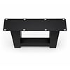 Metall-Couchtischbeine in A-Form schwarz - 2er-Set - Profil 8x8 cm - 55 cm breit - 40 cm hoch - Tischkufen aus pulverbeschichtetem Stahl, RAL 9005