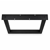 Metall-Couchtischbeine in U-Form schwarz - 2er-Set - Profil 2,5x5 cm - 54 cm breit - 37,5 cm hoch - Tischkufen aus pulverbeschichtetem Stahl, RAL 9005