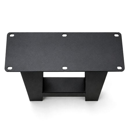 Metall-Bankbeine in A-Form schwarz - 2er-Set - Profil 8x8 cm - 38 cm breit - 43 cm hoch - Sitzbank-/Esstischbank-Beine aus pulverbeschichtetem Stahl, RAL 9005
