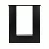 Metall-Bankbeine in U-Form schwarz - 2er-Set - Profil 8x8 cm - 38 cm breit - 43 cm hoch - Sitzbank-/Esstischbank-Beine aus pulverbeschichtetem Stahl, RAL 9005