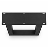 Metall-Bankbeine in U-Form schwarz - 2er-Set - Profil 6x6 cm - 36 oder 38 cm breit - Sitzbank-/Esstischbank-Beine aus pulverbeschichtetem Stahl, RAL 9005
