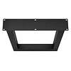 Metall-Hochtischbeine in U-Form schwarz - 2er-Set - Profil 10x10 cm - 78 cm breit - 105 cm hoch - Bartisch-/Stehtisch-Beine aus pulverbeschichtetem Stahl, RAL 9005