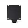 Schräge Metall-Tischbeine in Blockform schwarz -4 einzelne Tischbeine im Set - Profil 8x8 cm - 72 cm hoch - Esstischbeine aus pulverbeschichtetem Stahl, RAL 9005