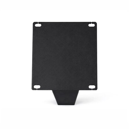Schräge Metall-Tischbeine in Blockform schwarz -4 einzelne Tischbeine im Set - Profil 8x8 cm - 72 cm hoch - Esstischbeine aus pulverbeschichtetem Stahl, RAL 9005