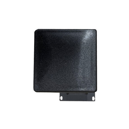 Schräge Metall-Tischbeine in Blockform schwarz -4 einzelne Tischbeine im Set - Profil 8x8 cm - 72 cm hoch - Esstischbeine aus pulverbeschichtetem Stahl, RAL 9005