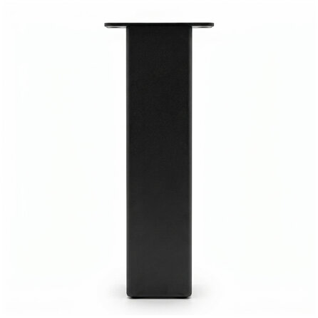 Metall-Couchtischbeine in Blockform schwarz -4 einzelne Tischbeine im Set - Profil 8x8 cm - 40 oder 43 cm hoch - Couchtisch-Beine aus pulverbeschichtetem Stahl, RAL 9005