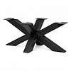 Spider-Couchtischgestell Metall - Profil 6x6 cm - 60x90 cm - 40 cm hoch - Sofa-/Wohnzimmer-Tischgestell aus pulverbeschichtetem Stahl, RAL 9005