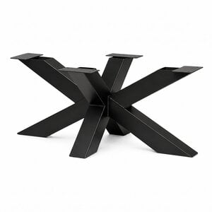 Spider-Couchtischgestell Metall - schwarz - 6x6 cm - 60x90 cm - 40 cm hoch