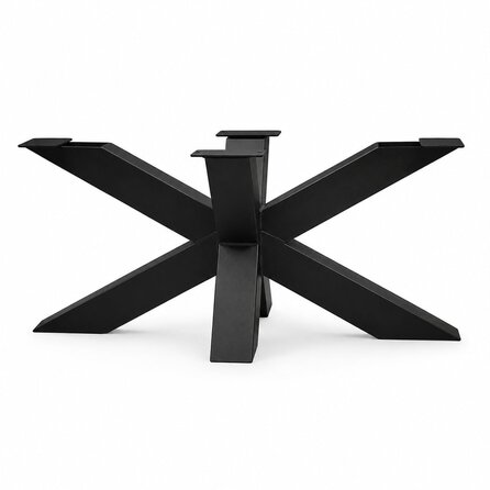 Spider-Couchtischgestell Metall - Profil 6x6 cm - 60x90 cm - 40 cm hoch - Sofa-/Wohnzimmer-Tischgestell aus pulverbeschichtetem Stahl, RAL 9005