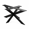 Spider-Couchtischgestell Metall - Profil 6x2 cm - 60x90 cm - 40 cm hoch - Sofa-/Wohnzimmer-Tischgestell aus pulverbeschichtetem Stahl, RAL 9005