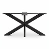 Spider-Couchtischgestell Metall - Profil 6x2 cm - 60x90 cm - 40 cm hoch - Sofa-/Wohnzimmer-Tischgestell aus pulverbeschichtetem Stahl, RAL 9005