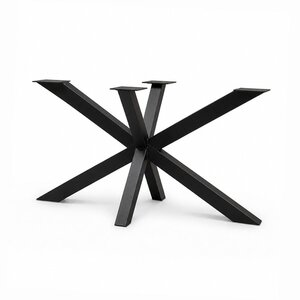 Spider-Tischgestell Metall - schwarz - 6x6 cm - 72 cm hoch