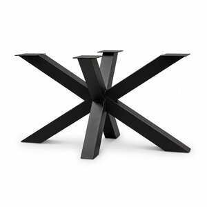 Spider-Tischgestell Metall - schwarz - 8x8 cm - 72 cm hoch
