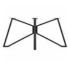 Butterfly-Tischgestell Metall - schwarz - Profil 4x2 cm - 65x140 cm - 72 cm hoch - Esstischgestell (Mittelfuß)  aus pulverbeschichtetem Stahl, RAL 9005