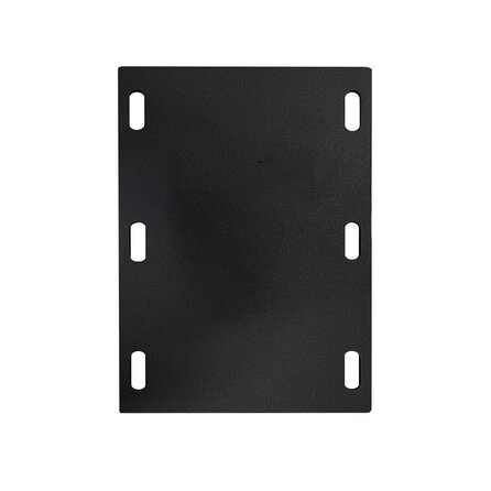 Ovales V-Tischgestell - schwarz - Profil 10x20 cm - 50x100 cm - 73 cm hoch - Esstischgestell (Mittelfuß) in V-Form aus pulverbeschichtetem Stahl, RAL 9005