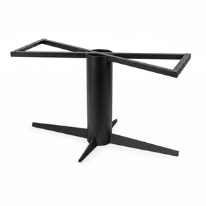 Vierfuß-Tischgestell Metall - schwarz - Ø 16 oder 21,9 cm - 73 cm hoch