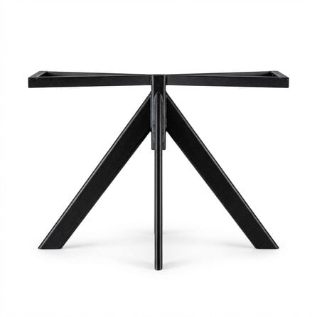 Pyramiden-Tischgestell Metall - schwarz - Profil 4x10 cm -  mehrere Größen - 73 cm hoch - Zentrales Esstischgestell (Tischfuß / Mittelfuß) aus beschichtetem Stahl