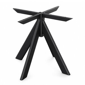 Pyramiden-Tischgestell Metall - schwarz - 4x10 cm - 90x90 cm - 73 cm hoch