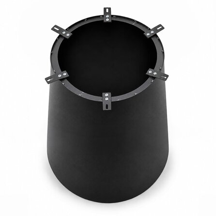 Säulen-Tischgestell Metall - schwarz -   Ø 65 cm - 72 cm hoch - Esstischgestell (Mittelfuß) aus pulverbeschichtetem Stahl, RAL 9005