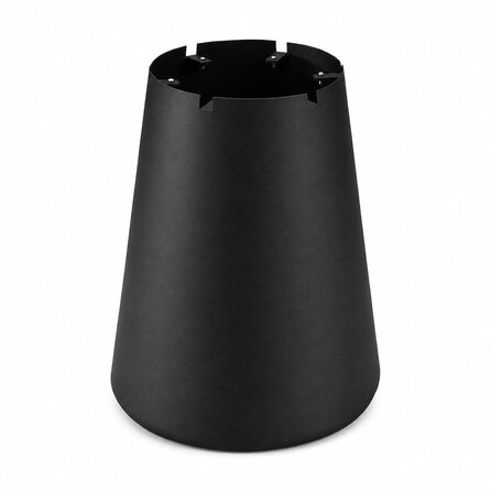 Säulen-Tischgestell Metall - schwarz -  Ø 65 cm - 74 cm hoch - mit Montagerahmen in Ø 100, 120 oder 140 cm - Esstischgestell (Mittelfuß) aus pulverbeschichtetem Stahl, RAL 9005