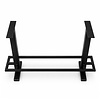 Bartischgestell Metall - schwarz - Profil 8x8 cm - mehrere Größen - 105 cm hoch - Hochtischgestell (Tischfuß) aus pulverbeschichtetem Stahl, RAL 9005
